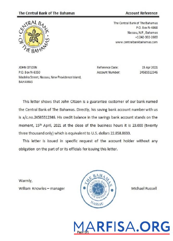 Realistic The Bahamas The central bank of The Bahamas reference example